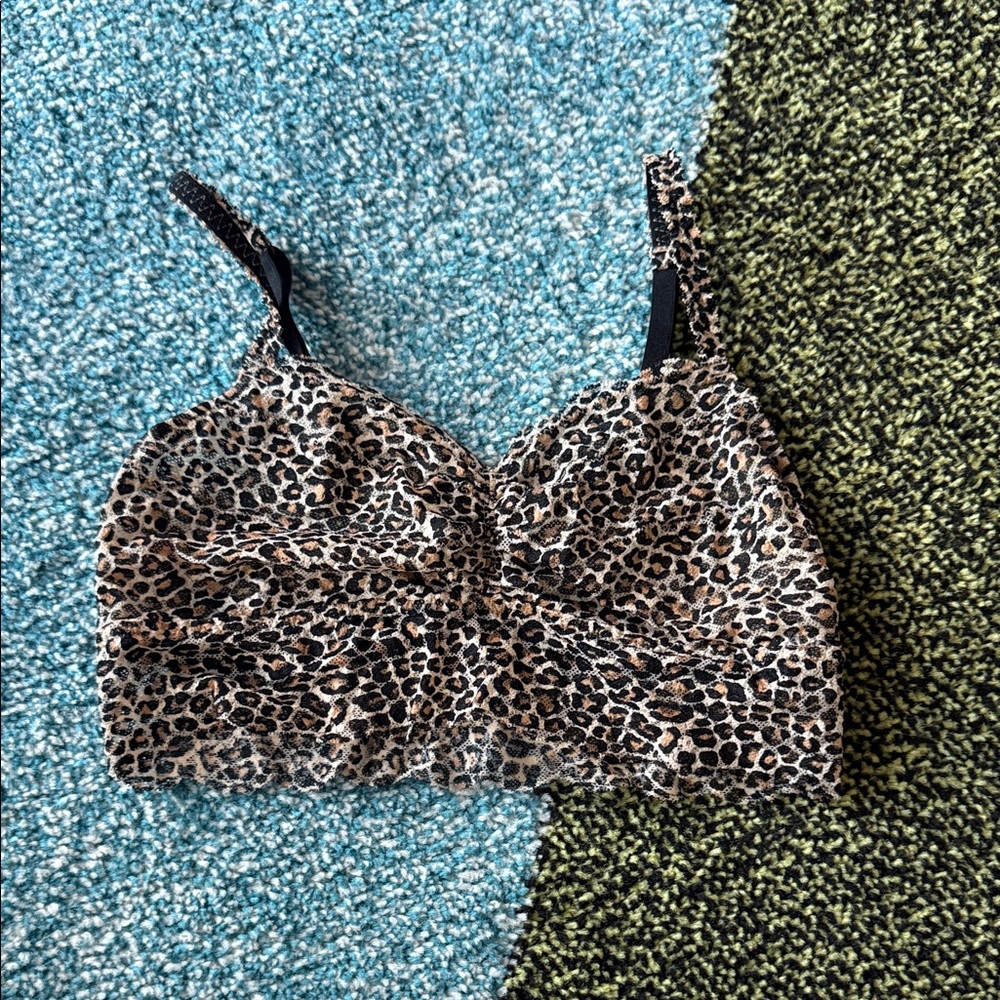 Victoria's Secret Pink Leopard Print Bralette